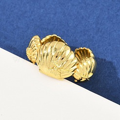 Латунные манжеты для женщин RJEW-H256-17A-G