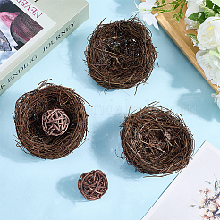 Джутовый шпагат имитация птичьего гнезда&nbsp;AJEW-WH20121-14C