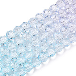Chapelets de perles en verre transparente  &nbsp;GLAA-E036-07W