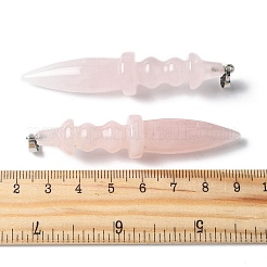 Природного розового кварца подвески G-C187-02E