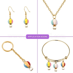 30шт 3 цвета сплава эмалевые подвески ENAM-CJ0002-38