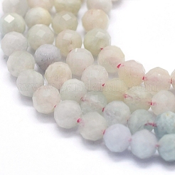 Естественно Morganite пряди G-D0013-15