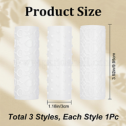 Пластиковая ручка глиняная текстура валики AJEW-WH0248-351