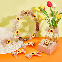 Accesorios de adorno de lazo de lino&nbsp;DIY-WH0430-069