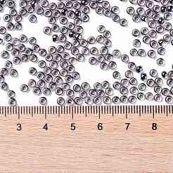 TOHOラウンドシードビーズ  日本製シードビーズ  （344)内側カラークリスタル/ブラック  8/0  3mm  穴：1mm  約222PCS /ボトル  10 G /ボトル&nbsp;SEED-JPTR08-0344
