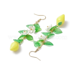 5 пара акриловых сережек-подвесок из нержавеющей стали 304 EJEW-JE05735