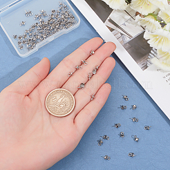 304 Edelstahl Cup Perle Peg Bails Pin Anhänger&nbsp;STAS-UN0002-29P