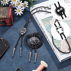 6 шт. 2-х стильная железная застежка-боло для галстука IFIN-GF0001-25P