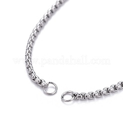 Anlaufbeständiges Schiebearmband/Bolo-Armbänder aus 304 Edelstahl&nbsp;MAK-L024-01P