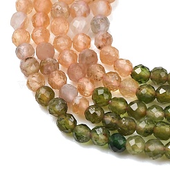 Colliers de perles de tourmaline multicolores naturelles à dégradé de couleurs&nbsp;G-D110-A02-08