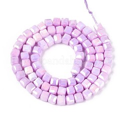 Антикоррозийные гальванические стеклянные бусины&nbsp;GLAA-T025-4mm-10E