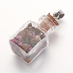 Природные и синтетические Gemstone подвески PALLOY-JF00274