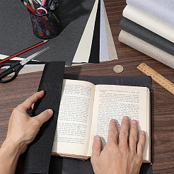 10 funda para libro de tela de lino de 5 colores&nbsp;FIND-CP0003-80A