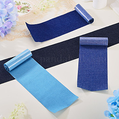4 pieza de parches de tela vaquera de 4 colores para planchar y coser&nbsp;SENE-TA0001-04