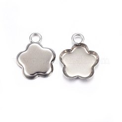 Cabochon pendenti in acciaio inossidabile 304 anti-ossidazione&nbsp;STAS-P210-04P