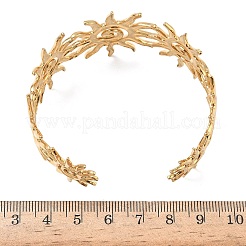 Браслеты-манжеты из нержавеющей стали Sun 304 BJEW-B158-01G