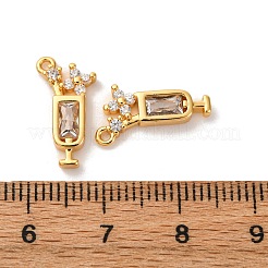 Латунные микро проложить кубического циркония подвески KK-K382-28G-03