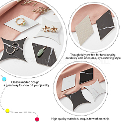 8 шт. 4-х стильные подставки для колец из ПВХ RDIS-GA0001-01