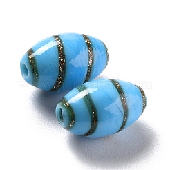 Perline murano con sabbia d'oro fatto a mano&nbsp;LAMP-F020-35B