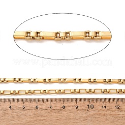 304ステンレススチールチェーン  イオンプレーティング（ip）  溶接されていない  リンクチェーン  スプールで  24KGP本金メッキ  6.5x3x2mm&nbsp;CHS-A012-04B-G