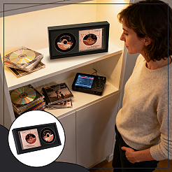 CD-Ausstellungsständer aus Kunststoff&nbsp;ODIS-WH0108-054