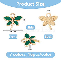 112 шт. 7 цвета из цинкового сплава с эмалью&nbsp;FIND-DC0008-17