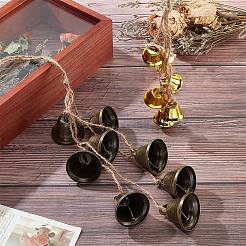 4 шт. 2 стильных железных колокольчиков подвесные украшения HJEW-OC0001-16