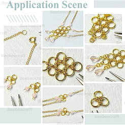 300 шт. 8-х видов разъемных колец из нержавеющей стали&nbsp;STAS-BBC0008-88