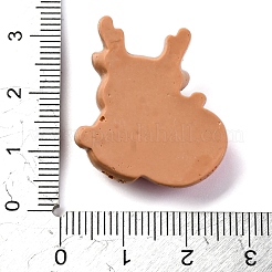 Песочно-коричневые кабошоны из смолы на рождественскую тематику&nbsp;RESI-R451-01I