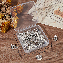72 Stück 9 Stile Emaille-Anhänger aus Legierung im tibetischen Stil&nbsp;FIND-SC0003-68