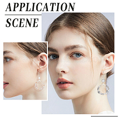 200 шт. 2-х цветные крючки для сережек из нержавеющей стали 304&nbsp;STAS-BBC0008-53