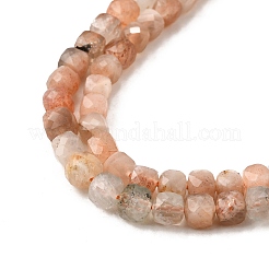 Натуральный Sunstone бисер пряди G-RM2025-C30-C