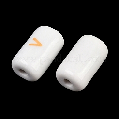 Perline porcellana stampato fatto a mano&nbsp;PORC-T136-01D