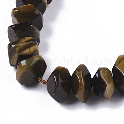 Природных тигровый глаз бисер нитей G-R462-12