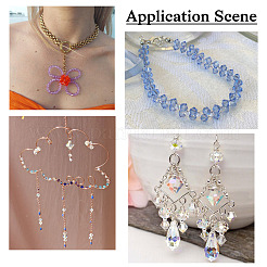 2 пакетик по 200 шт. прозрачных стеклянных бусин&nbsp;GLAA-TA0003-44G