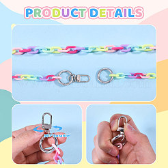 12шт акриловые цепочки для телефона на руку&nbsp;HJEW-PH02159