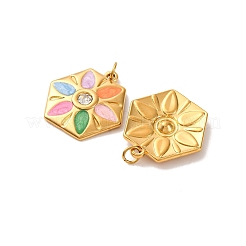 Подвески из нержавеющей стали 304 со стразами&nbsp;STAS-U061-14G-02