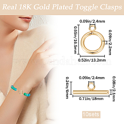 Латуни Переключить застежками KK-BBC0013-26G