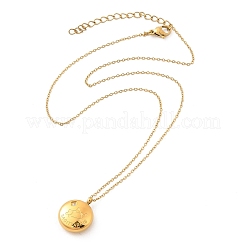 Ожерелья с подвесками в виде созвездий из нержавеющей стали 304 с прозрачным кубическим цирконием NJEW-R021-02G-05