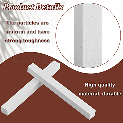 6 шт. белый корундовый точильный камень AJEW-GA0006-92