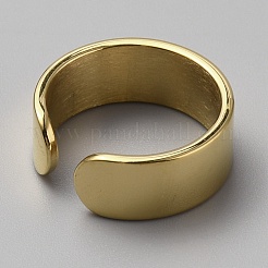 Открытое кольцо-манжета из нержавеющей стали&nbsp;RJEW-WH0004-39