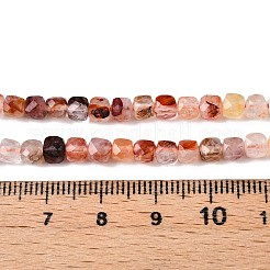 Градиент цвета натуральный красный гематоидный кварц/железистый кварц бусины нити G-N342-134