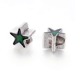 Европейские сплавочные бусины тибетского стиля  MPDL-G021-01AS