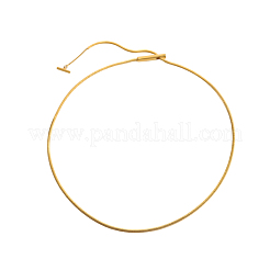 Collares de cadena de serpiente de acero inoxidable 304&nbsp;NJEW-OY002-37G