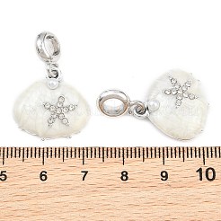 Legierung Emaille europäische baumeln Charms&nbsp;AL-CBAC2D3-04P-03