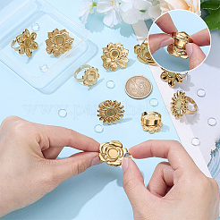 DIY-Kits zur Herstellung von Manschettenringen mit Blumen&nbsp;DIY-UN0008-09G
