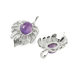 Подвески из натурального аметиста &nbsp;G-L623-04P-06