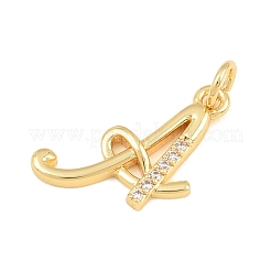 Pendenti in zirconi cubici trasparenti in micro pavè di ottone&nbsp;CU-CBA7939-01A-G
