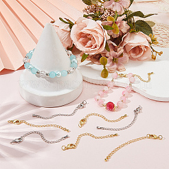 20 шт. двухцветный долговечный удлинитель цепи из латуни с покрытием&nbsp;KK-BBC0023-27