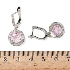 925 Sterling Silber Micro Pave Zirkonia Hoop Ohrringe&nbsp;EJEW-B147-01B-06